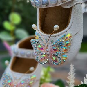 Embellished Butterfly Kids Shoes